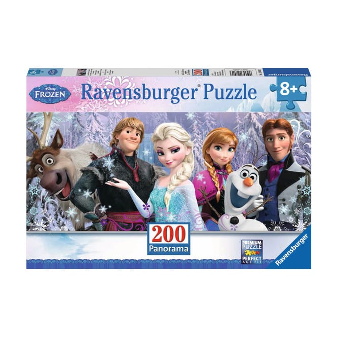 Die Eiskönigin - Panorama Puzzle - Arendelle im ewigen Eis - 200 Teile 