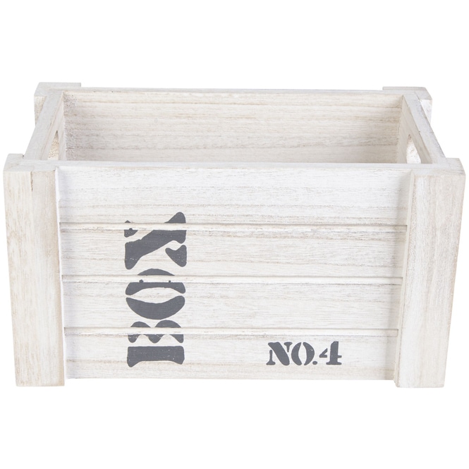 Deko-Kiste - aus Holz - ca. 26 x 16 x 14 cm