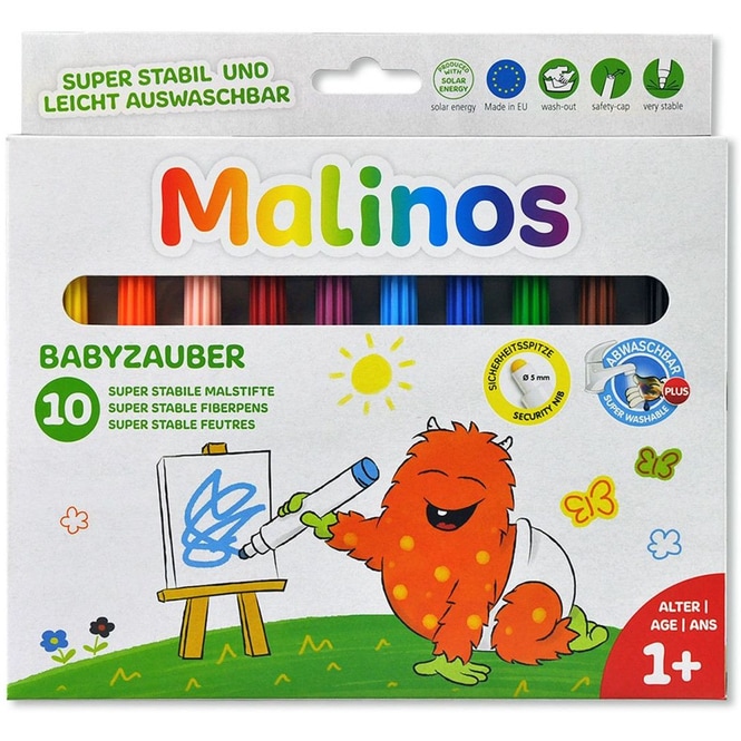 Malinos Babyzauber - 10 Malstifte - abwaschbar 