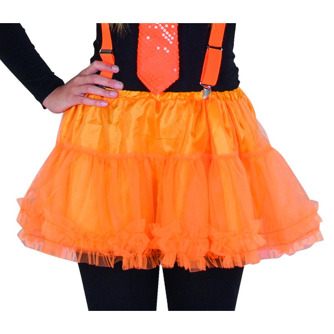 Petticoat - für Erwachsene - orange - verschiedene Größen