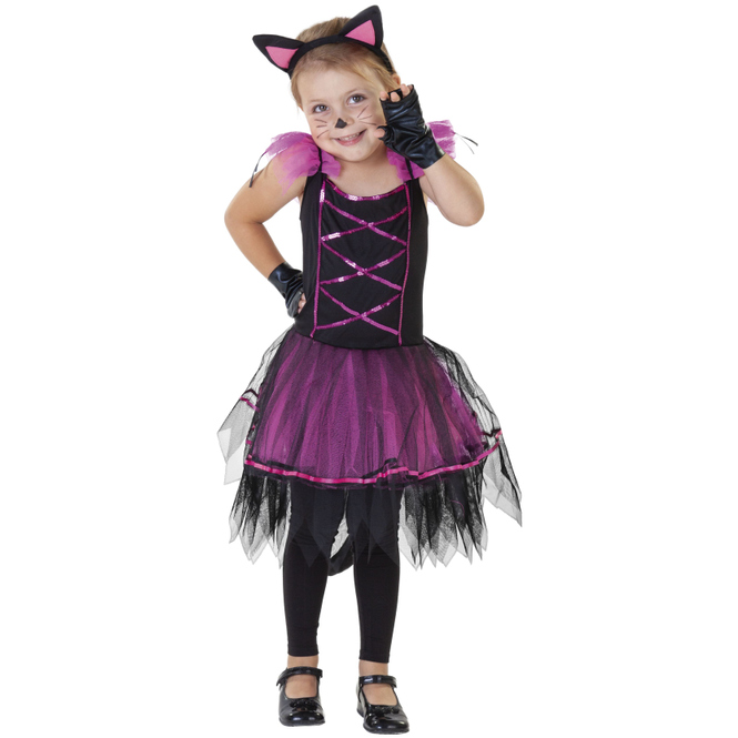 Kostüm - Kleine Katze - für Kinder - 3-teilig - verschiedene Größen 