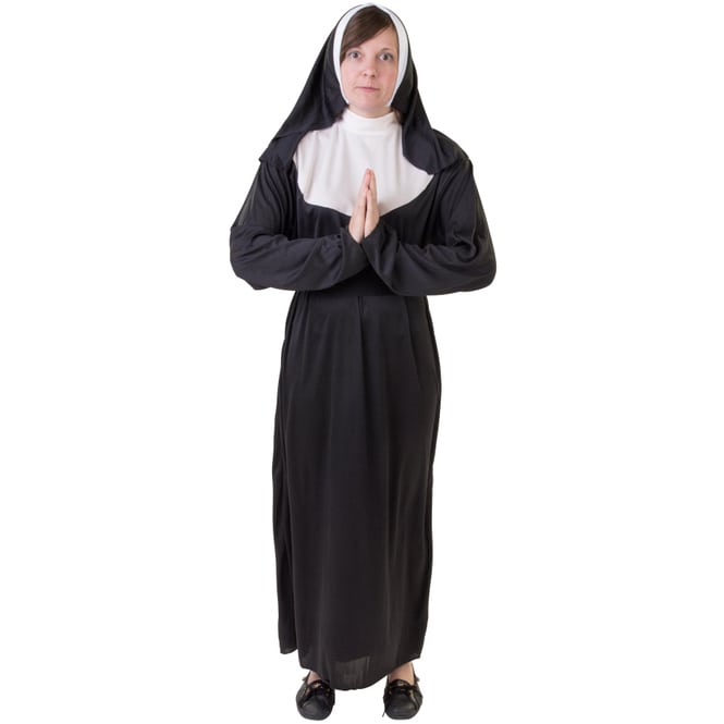 Kostüm - Nonne - für Erwachsene - 3-teilig 