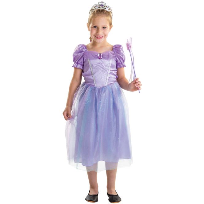 Kostüm - Lilafarbene Prinzessin - für Kinder - 2-teilig - verschiedene Größen 
