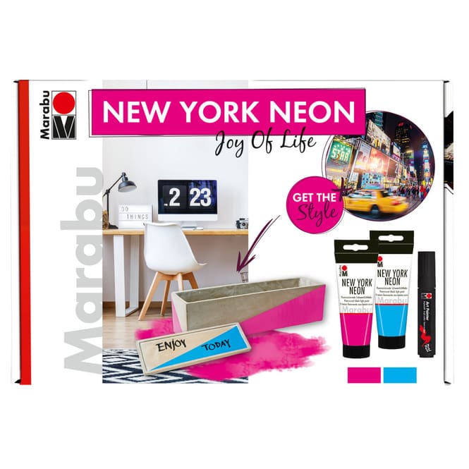 Marabu - Effektfarbe - New York Neon Set - Joy of Life 