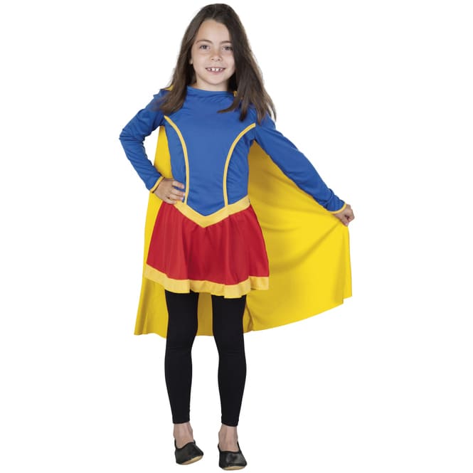 Kostüm - Heldin - für Kinder - 2-teilig - verschiedene Größen 