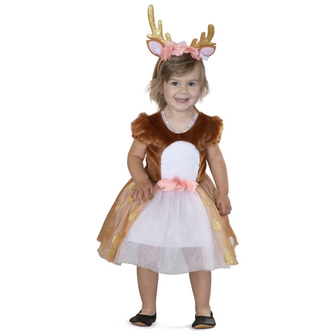 Kostüm - Kleines Reh - für Kinder - 2-teilig - verschiedene Größen 