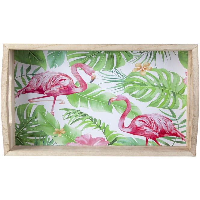 Tablett - Flamingos - aus Holz - verschiedene Größen 