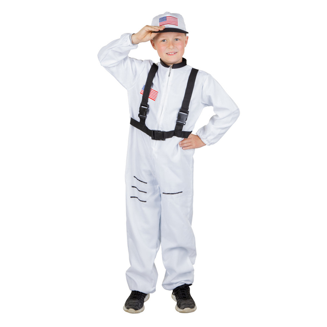 Kostüm - Astronautenjunge - für Kinder - 2-teilig - Größe Gr. 134-140