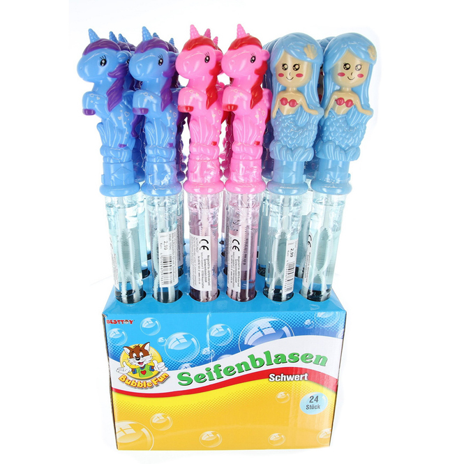 Besttoy - Seifenblasenstab - Einhorn oder Meerjungfrau - 1 Stück