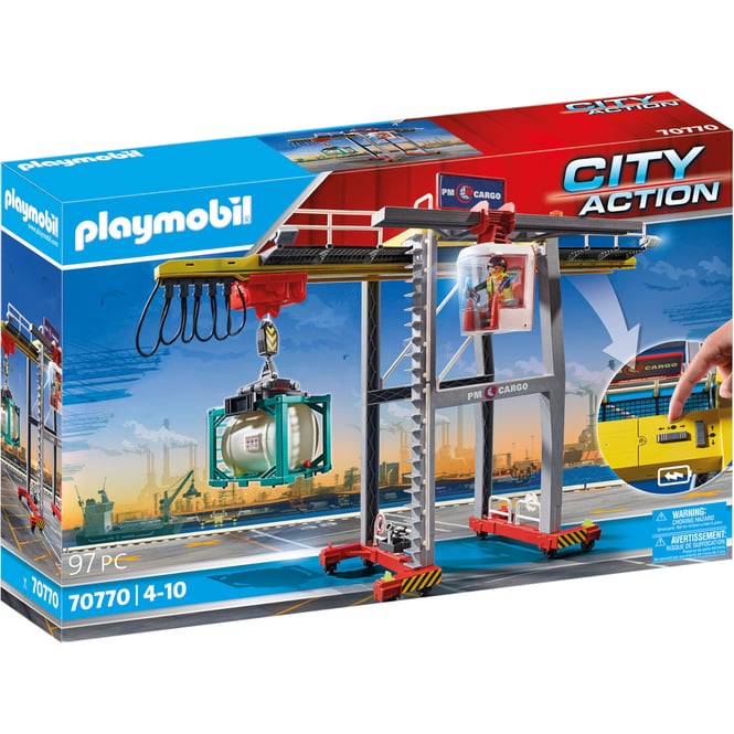 Playmobil® 70770 - Portalkran mit Containern - Playmobil® City Action 