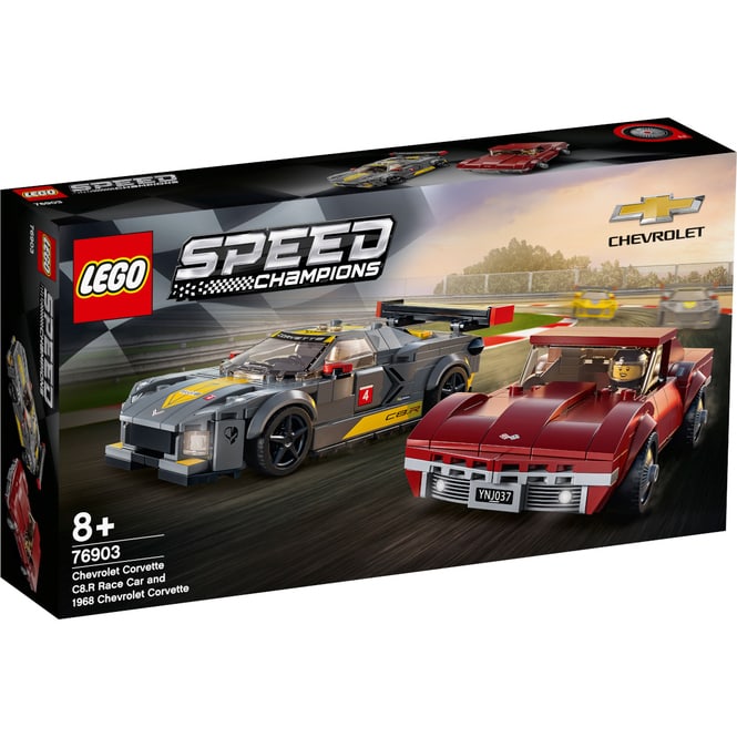 LEGO® Speed Champions 76903 - Chevrolet Corvette C8.R & 1968 Chevrolet Corvette 