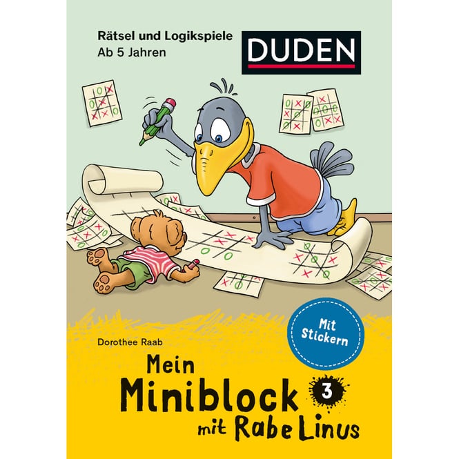DUDEN - Mein Miniblock mit Rabe Linus - Rätsel und Logikspiele 