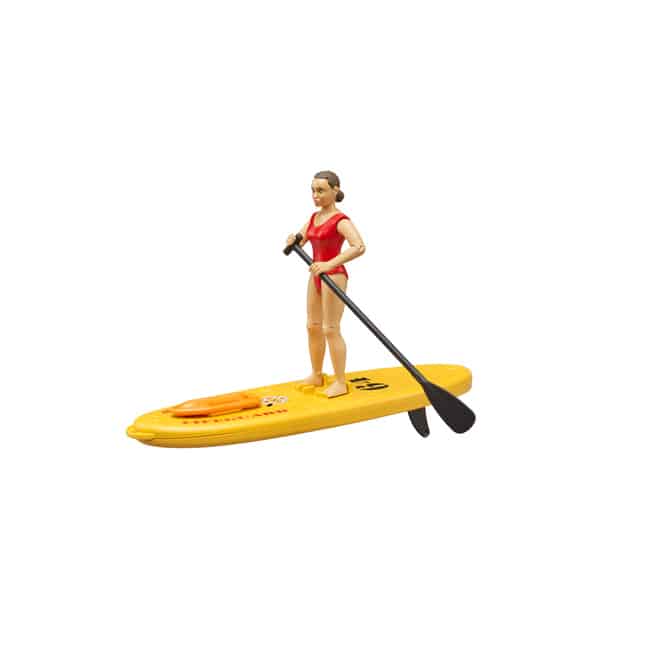 BRUDER 62785 Life Guard mit Stand Up Paddle 