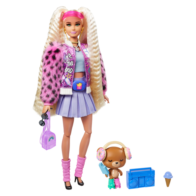 Barbie - Extra Puppe mit Zöpfen 