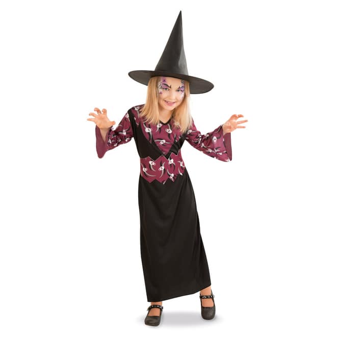 Kostüm - Hexe - für Kinder - 2-teilig - 