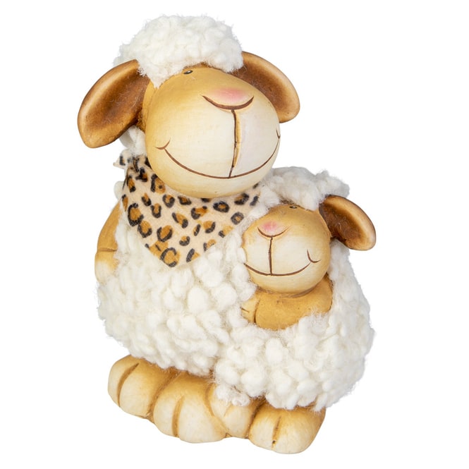 Schafe - aus Terrakotta - ca. 10,5 x 8,5 x 15,5 cm 