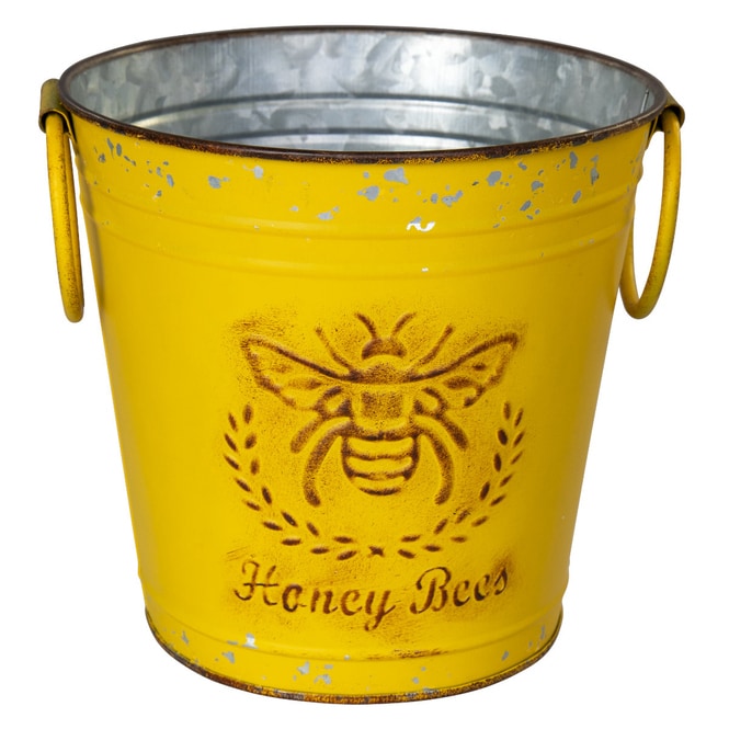 Pflanztopf - Honey Bees - ca. 19,5 x 18,5 x 17,5 cm 