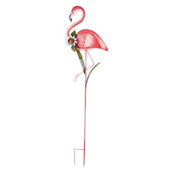 Pflanzenstecker - Flamingo - ca. 38,5 x 147 cm 