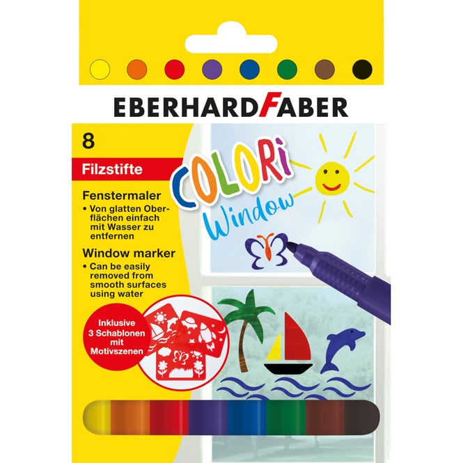 Eberhard Faber - Window Marker 8er Etui - COLORI 