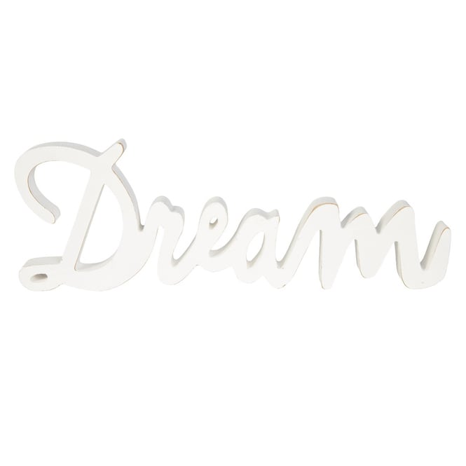 Deko-Schriftzug - Dream - aus Holz - ca. 32 x 2 x 12 cm