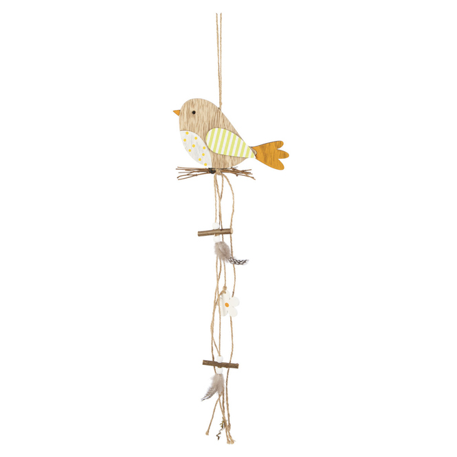 Dekohänger - Vogel - aus Holz - ca. 16 x 1 x 58 cm 