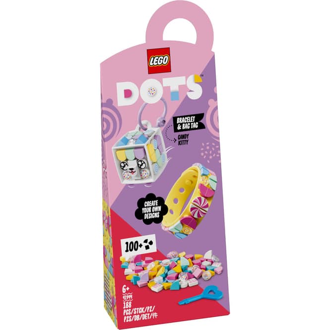 LEGO® DOTS 41944 - Candy Kitty Armband & Taschenanhänger 