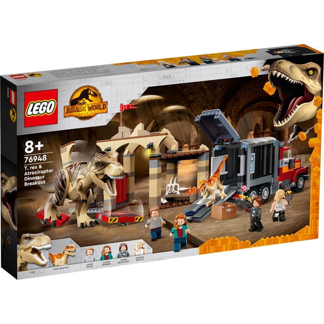 LEGO® Jurassic World™ 76948 - T. Rex & Atrociraptor: Dinosaurier-Ausbruch 