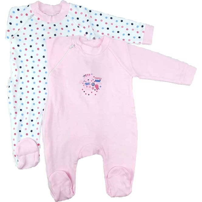 Baby-Pyjama 2er Pack - pink - Größe: 74/80 