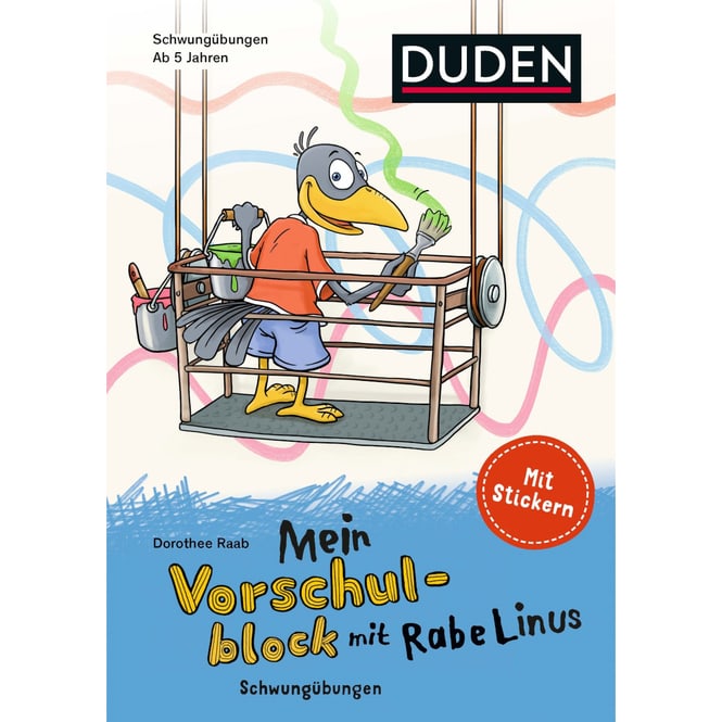 DUDEN - Mein Vorschulblock mit Rabe Linus - Schwungübungen  