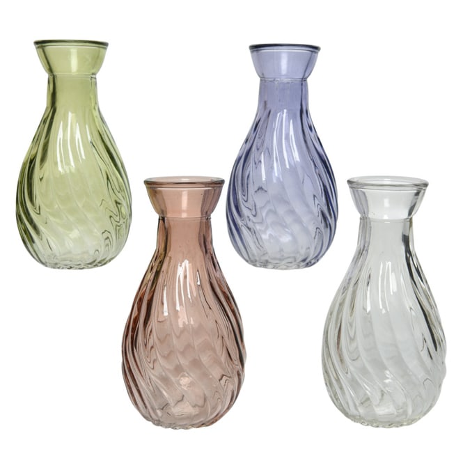 Vase - aus Glas - ca. 5 5 x 10 cm - 1 Stück