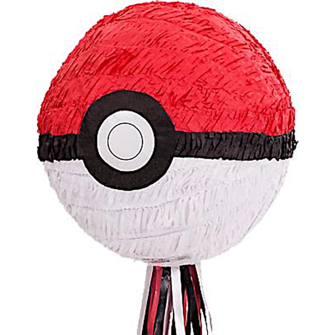 Zieh-Piñata - Pokemon Ball - ca. 27 x 28 x 27 cm 