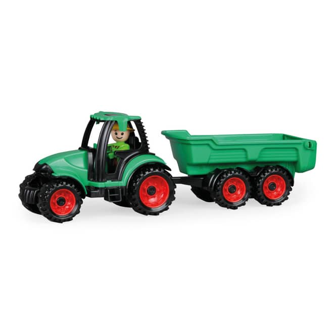 41 cm rot Traktor mit Anhänger ca 