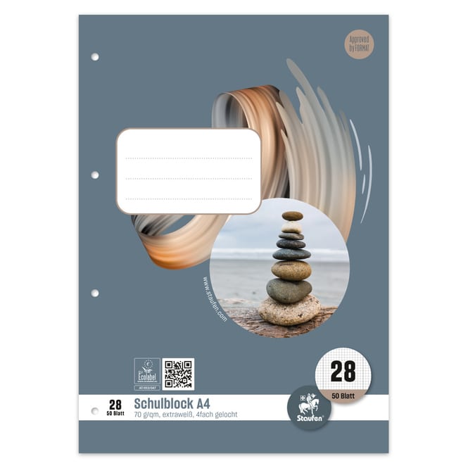 Staufen - Premium Briefblock DIN A4 - Lineatur 28 