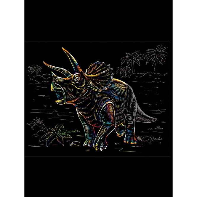 Besttoy - Kratzbild Triceratops 