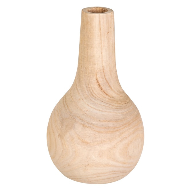 Vase - aus Holz - ca. 16 x 28 cm 