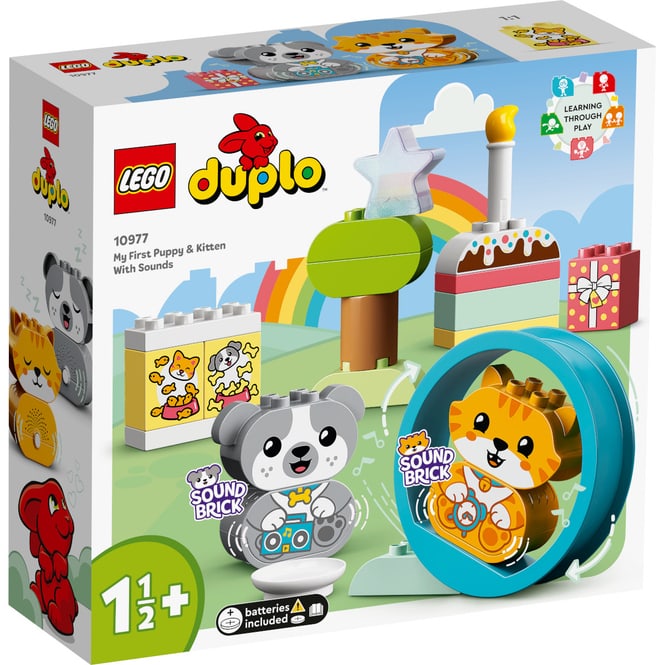 LEGO® DUPLO® Creative Play 10977 - Mein erstes Hündchen & Kätzchen - mit Ton 