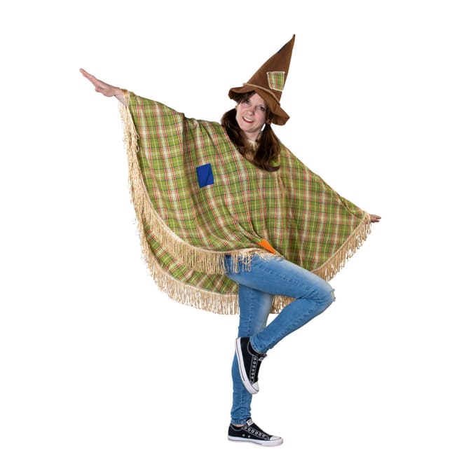 Kostüm - Poncho Vogelscheuche - für Erwachsene - Einheitsgröße