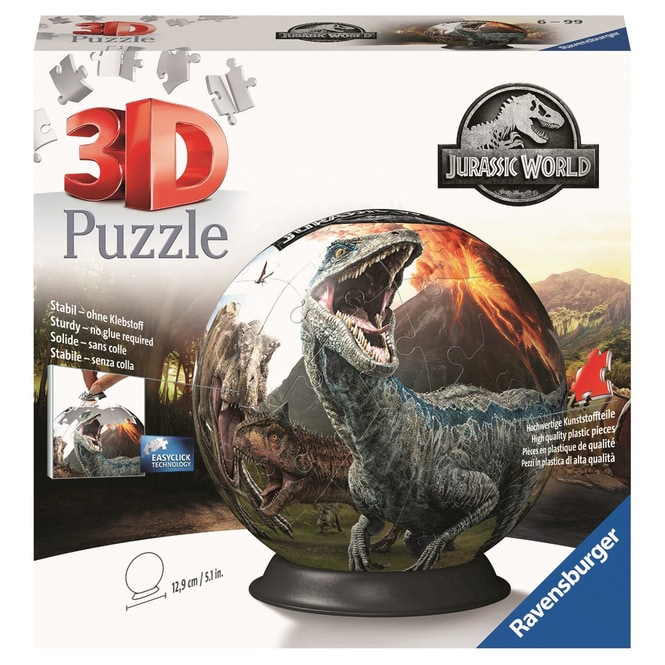 Jurassic World - 3D Puzzle-Ball - 72 Teile 