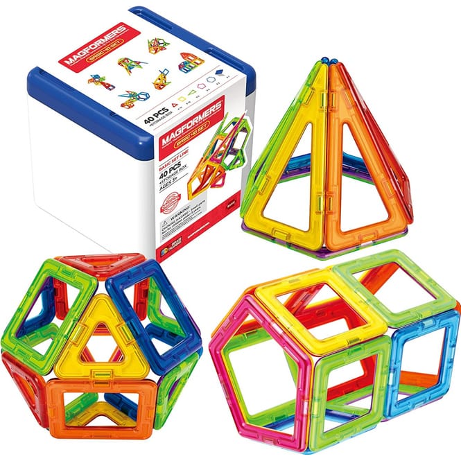 MAGFORMERS 40 - Magnetspielzeug - 40 Teile 