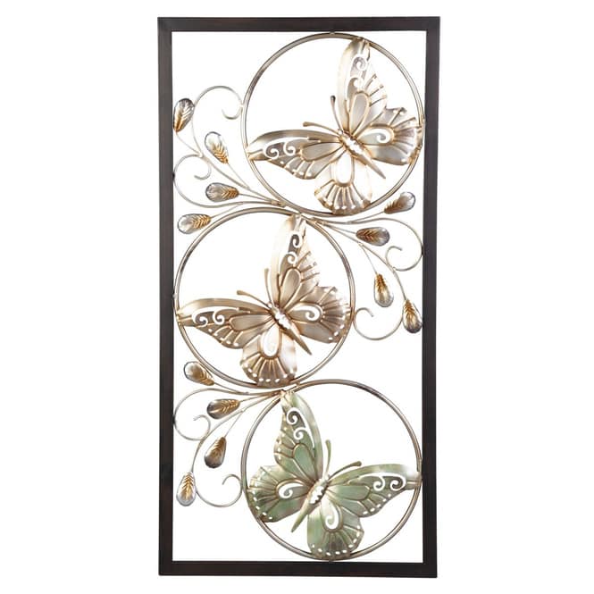 Wandbild - Schmetterlinge - aus Metall - ca. 40 x 2 x 80 cm