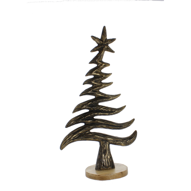 Baum gold braun ca 13 x 15 x 44 cm