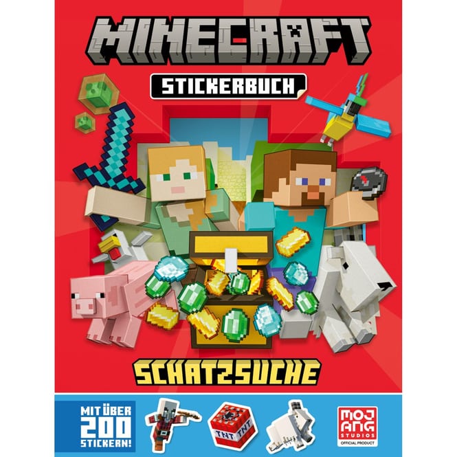 Minecraft - Stickerbuch - Schatzsuche