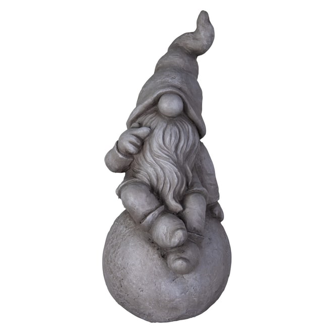 Wichtel auf Kugel - ca. 23,5 x 20,5 x 46 cm