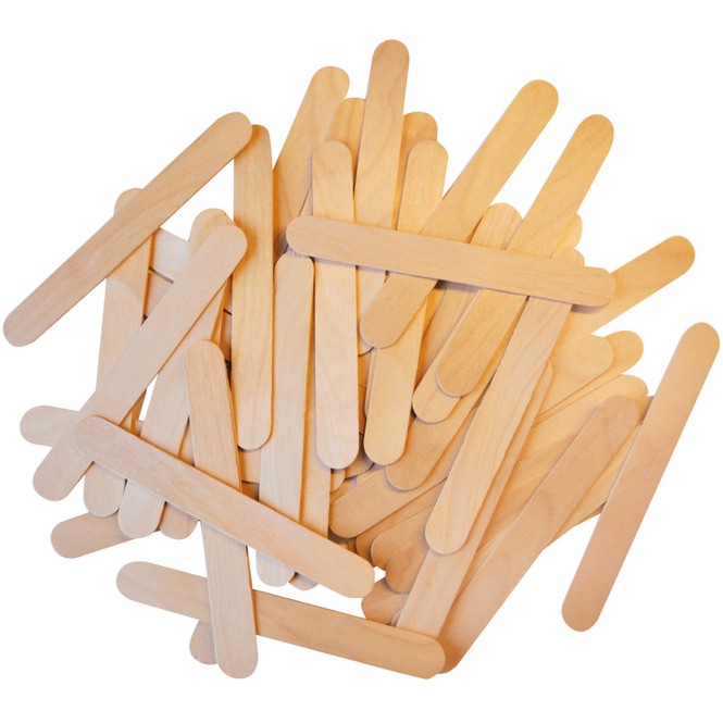 Holzstäbchen Natur - 100 Stück