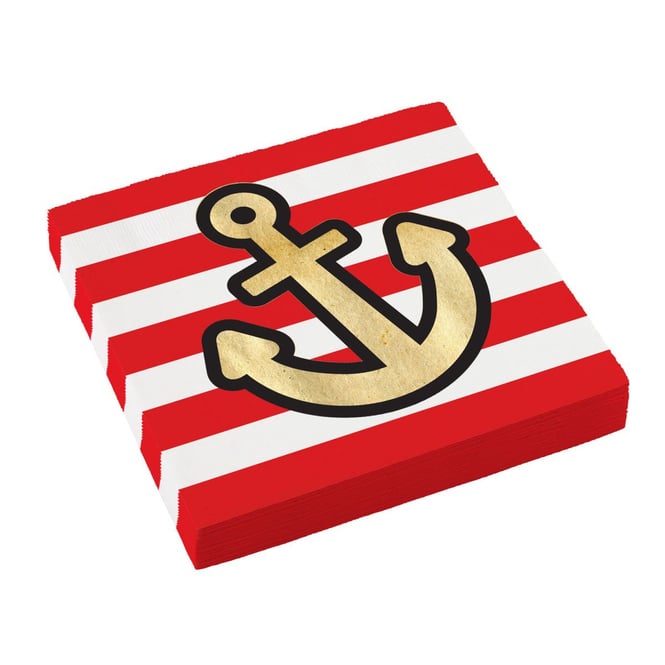 16 Partyservietten - Piraten - ca. 33 x 33 cm