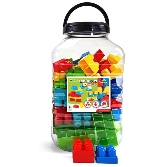 Bausteine Set - 52 Teile - Grundfarben