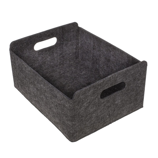 Aufbewahrungsbox Filz - Dunkelgrau - 2er Set