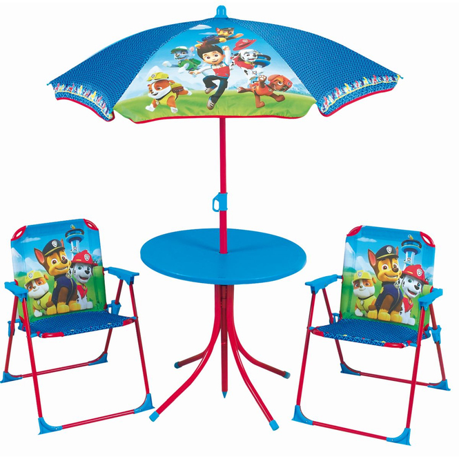 Paw Patrol - Kindersitzgruppe - Tisch, Schirm, Stühle