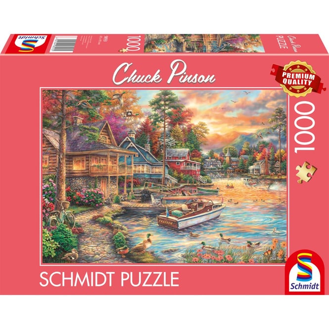 Puzzle - Chuck Pinson - Ufer im Abendgold - 1000 Teile