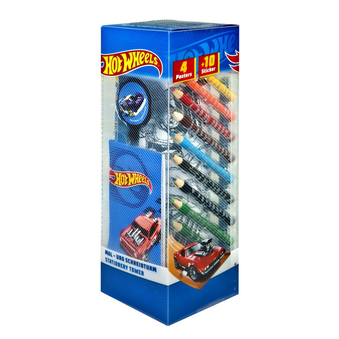 Hot Wheels 1:64 Felgen – 12mm, Mittelblau Mit Schwarzer Speiche & Gummireifen